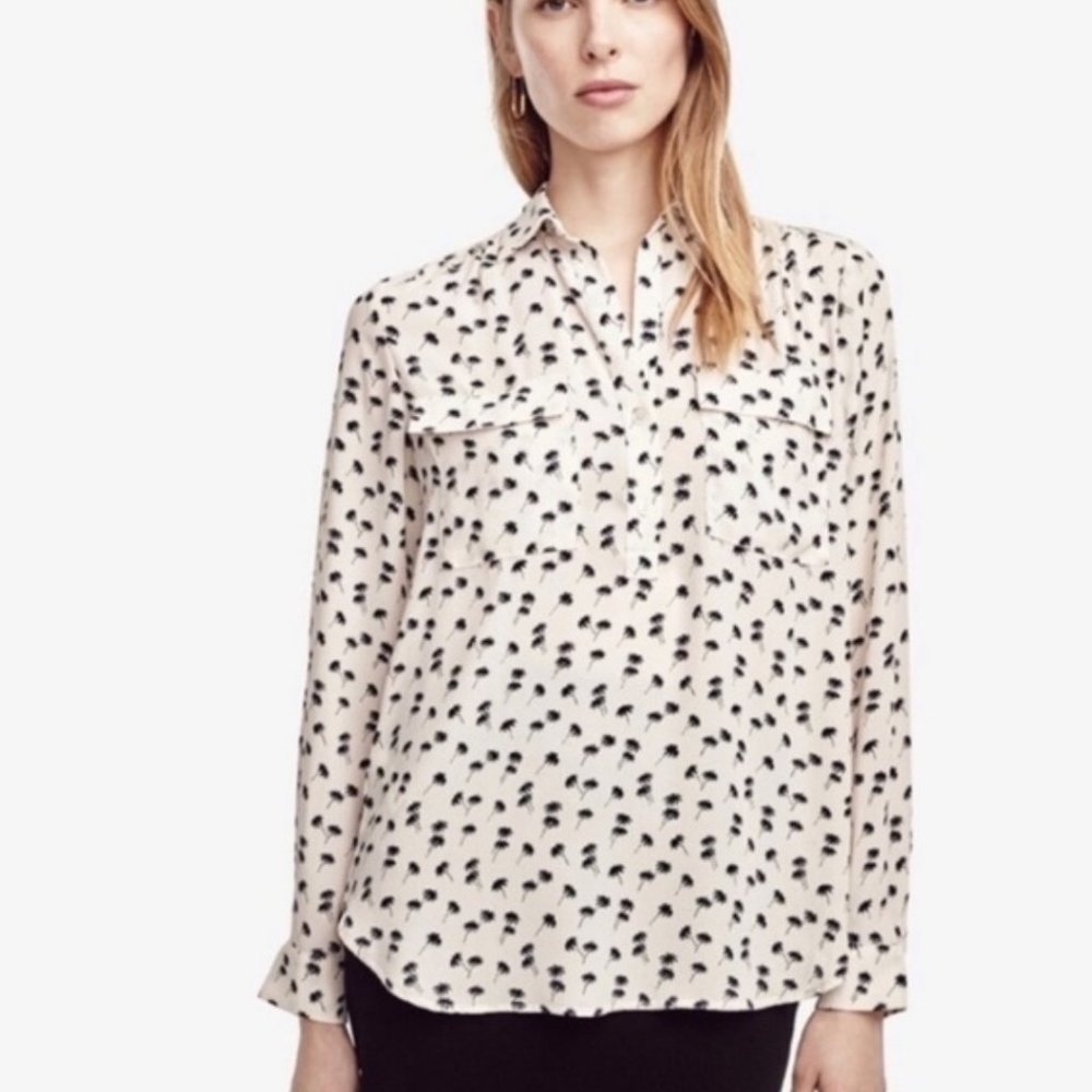 NEW Ann Taylor Top with palm trees XS